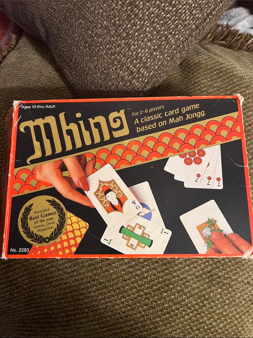 Vintage 1983 Mhing Card Game Suntex Mah Jongg Rummy Complete Very Good VTG